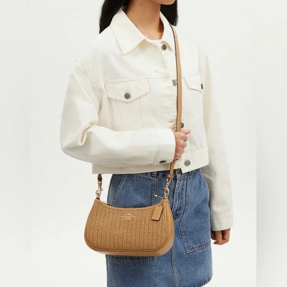 Cariblu Teri Straw Shoulder Bag